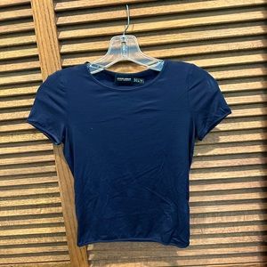 EUC navy blue stretchy top. Size 4